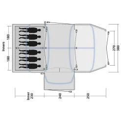 Outwell Airville 6SA Tent -Outdoor Camping outwell airville 6sa tent 14