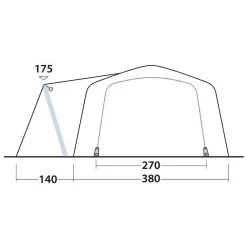 Outwell Airville 6SA Tent -Outdoor Camping outwell airville 6sa tent 16