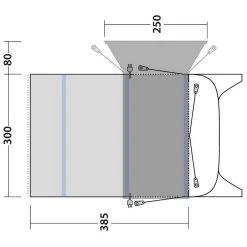 Outwell Blossburg 380 Air Caravan Tent -Outdoor Camping outwell blossburg 380 air caravan tent 5