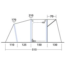 Outwell Blossburg 380 Air Caravan Tent -Outdoor Camping outwell blossburg 380 air caravan tent 6