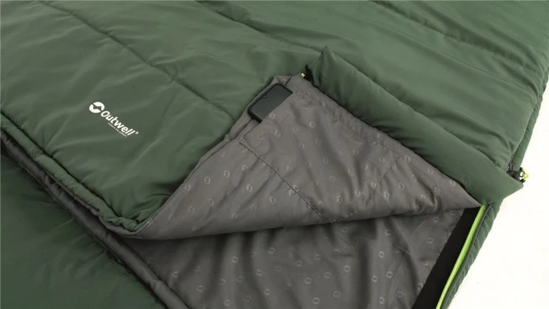 Outwell Contour Lux XL Green Sleeping Bag 3 Outwell Contour Lux XL Green Sleeping Bag - Image 3