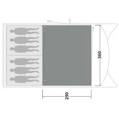 Outwell Flat Woven Greenwood 6 -Outdoor Camping outwell flat woven greenwood 6 2