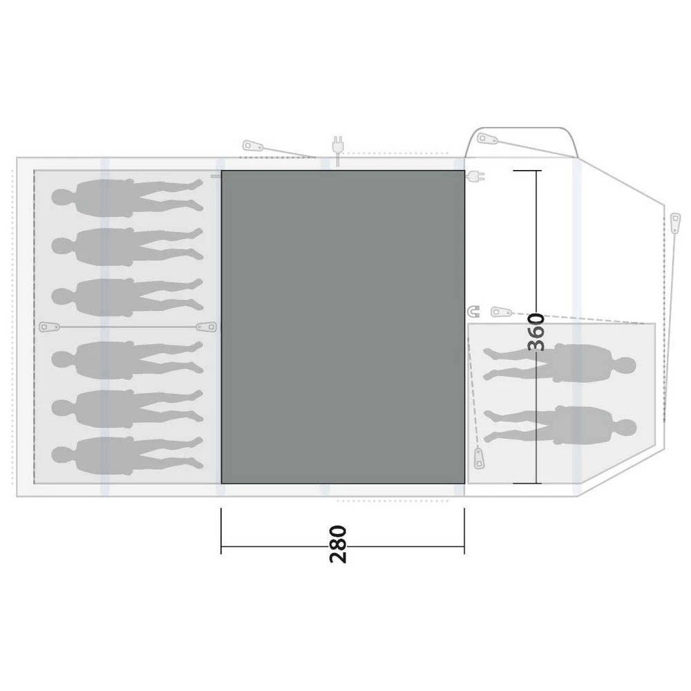 Outwell Flat Woven Knightdale 8PA 3 Outwell Flat Woven Knightdale 8PA - Image 3