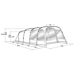 Outwell Greenwood 5 Tent -Outdoor Camping outwell greenwood 5 tent 10