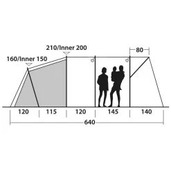 Outwell Greenwood 5 Tent -Outdoor Camping outwell greenwood 5 tent 12