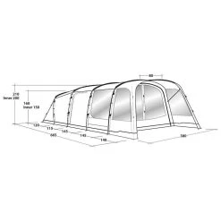 Outwell Greenwood 6 Tent -Outdoor Camping outwell greenwood 6 tent 10