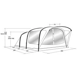 Outwell Lindale 5PA Tent -Outdoor Camping outwell lindale 5pa tent 8