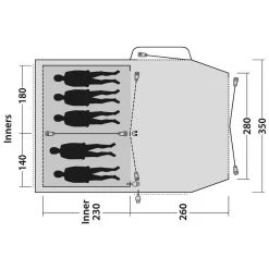 Outwell Nevada 5P Tent -Outdoor Camping outwell nevada 5p tent 7