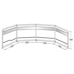 Outwell Windscreen Air - Tent Extension -Outdoor Camping outwell windscreen air tent extension detail 2