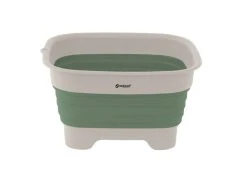 Outwell Collaps Wash Bowl With Drain - Shadow Green